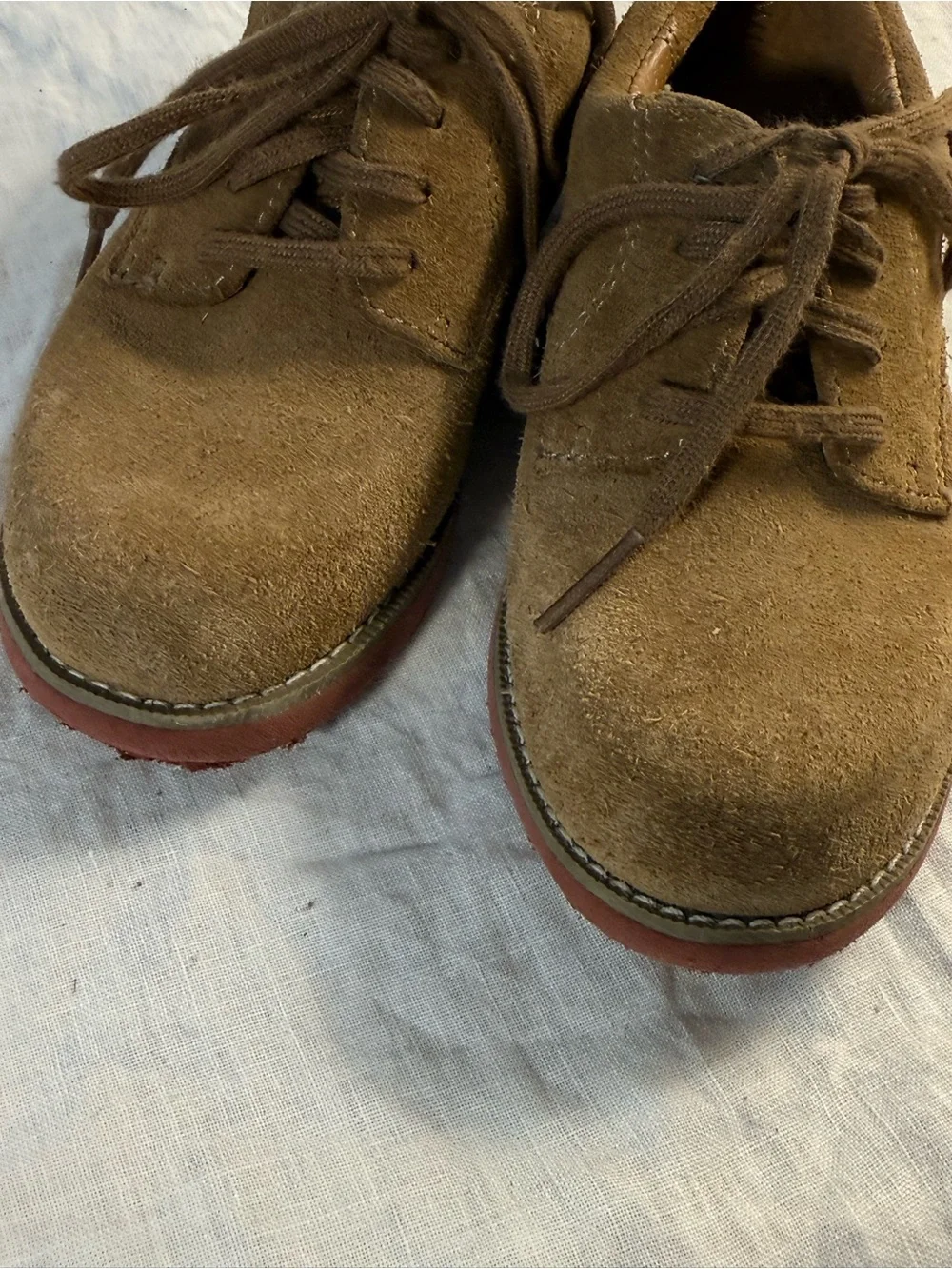 Sperry’s Tevin Brown Suede Lace-Up Oxford Dress Shoes